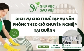 Dịch vụ cho thuê tạp vụ văn phòng theo giờ chuyên nghiệp tại Quận 6